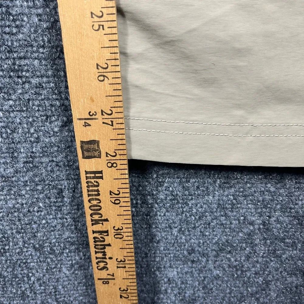 The North Face Hiking Pants Mens 30 Short Tan Nylon Technical Ankle Zip Straight